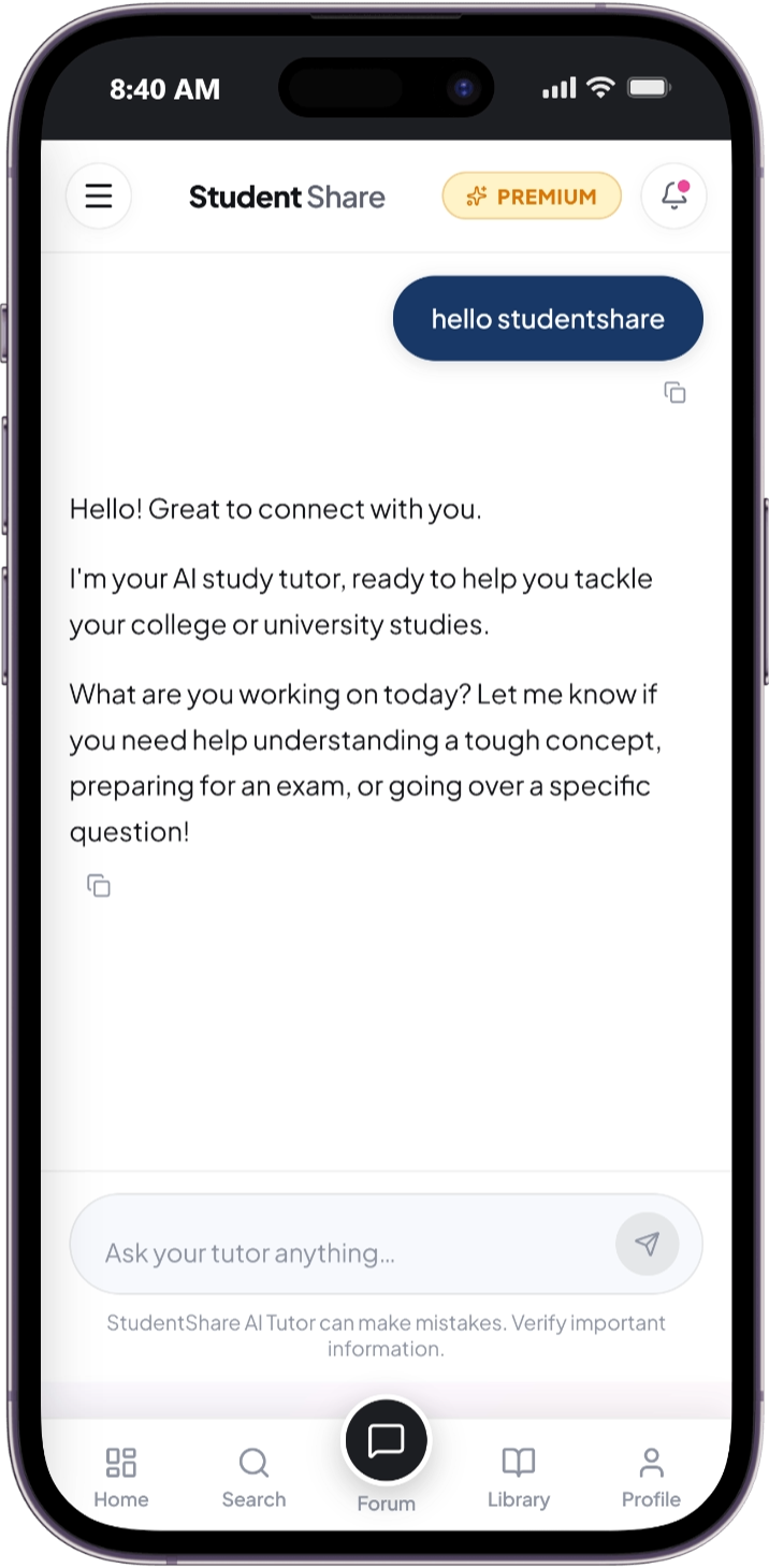 AI Study Tutor in action