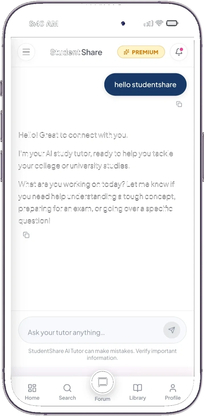 AI Study Tutor in action